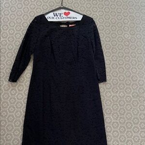 Lilly Pulitzer Black Lace Long Sleeve Dress
